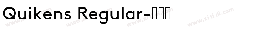 Quikens Regular字体转换